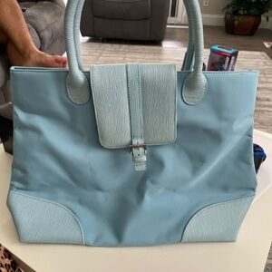 Dove Brand Tote Purse Handbag Blue Vintage